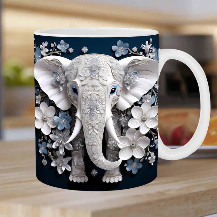 BowLift | 3D Elephant Flower Mug