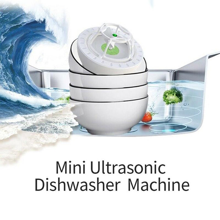 Portable Ultrasonic Dishwasher and Laundry Cleaning Device