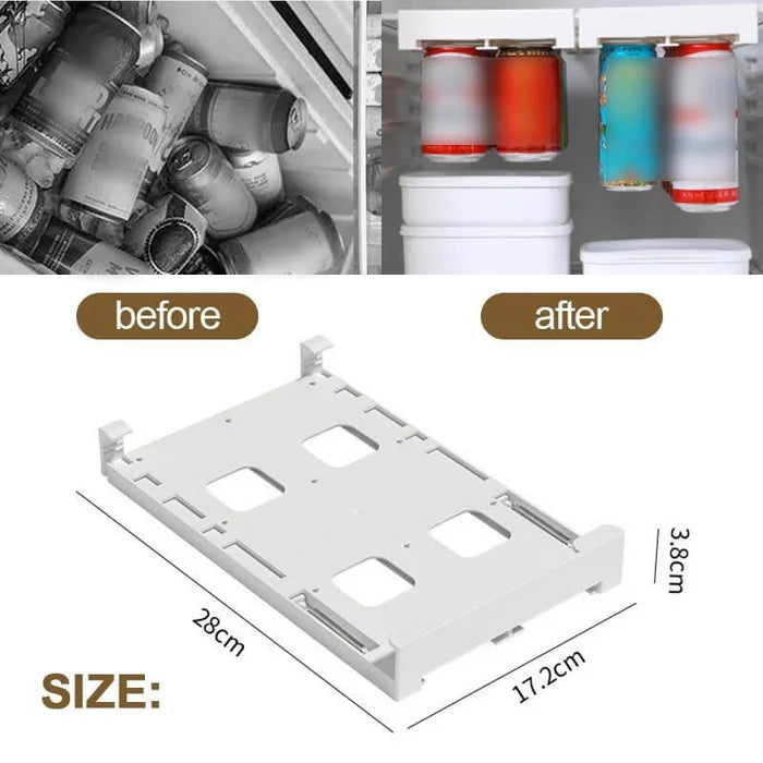 BowLift | Hanging Soda Can Storage Rack For Fridge