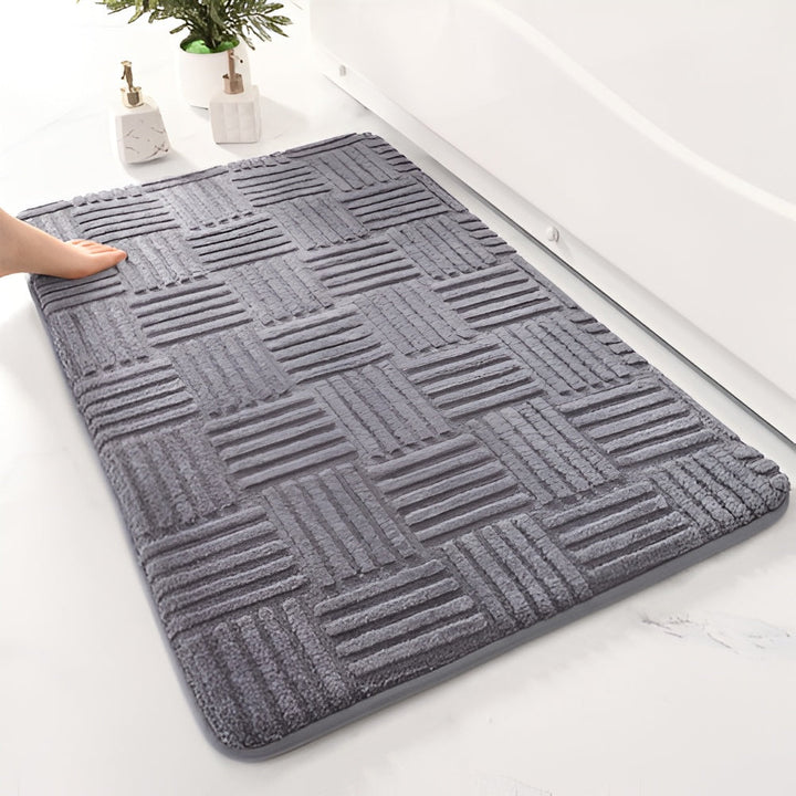 BowLift | Vivid Grid Absorbent Bath Mat