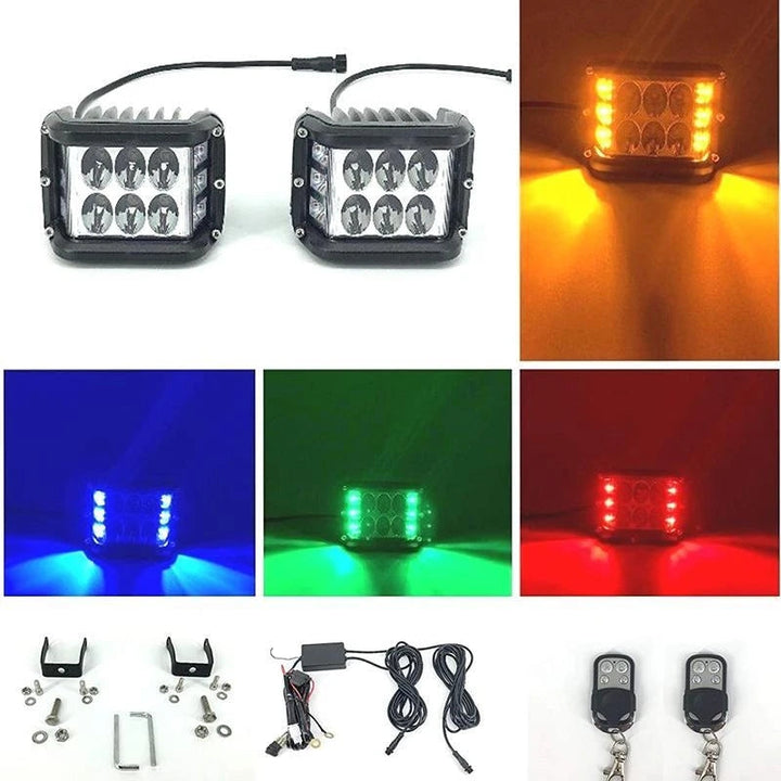 LED strobe spotlight with three sides for car | Bowlift
