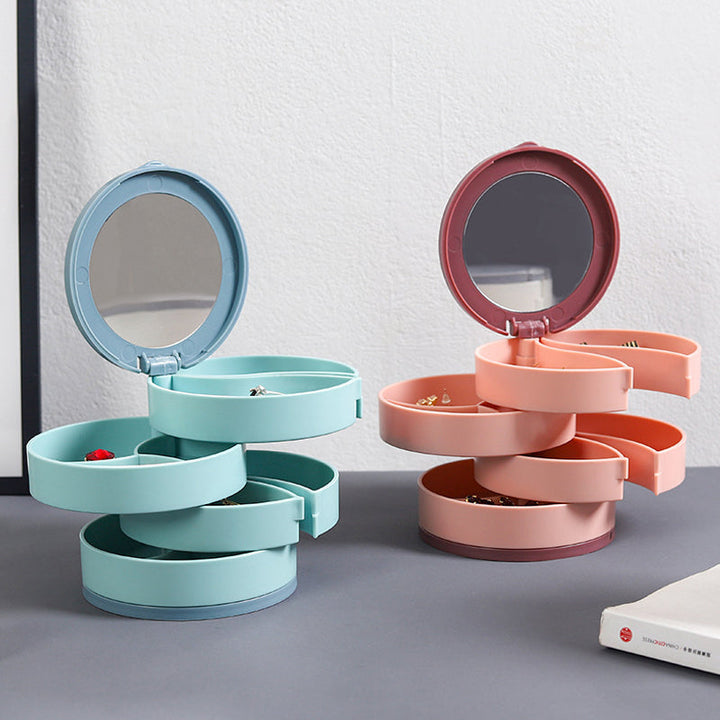 4 Layers Rotatable Jewelry Storage Box | Bowlift