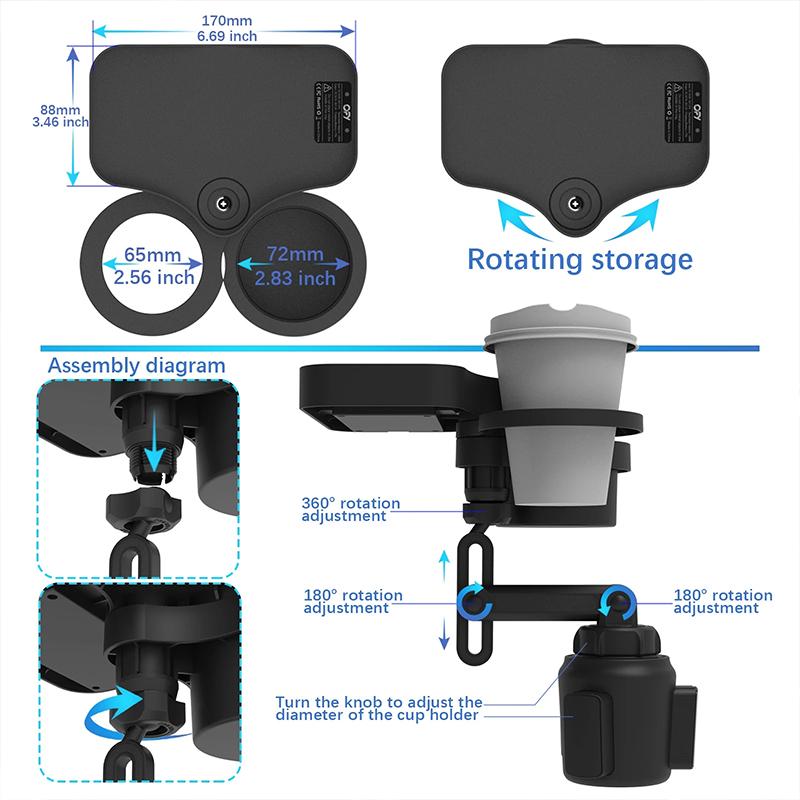 BowLift | 4 in 1 Cup Holder Extension Adapter