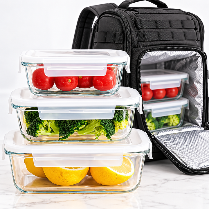 Glass Meal-Prep Airtight Leakproof Storage Container Set Bowlift