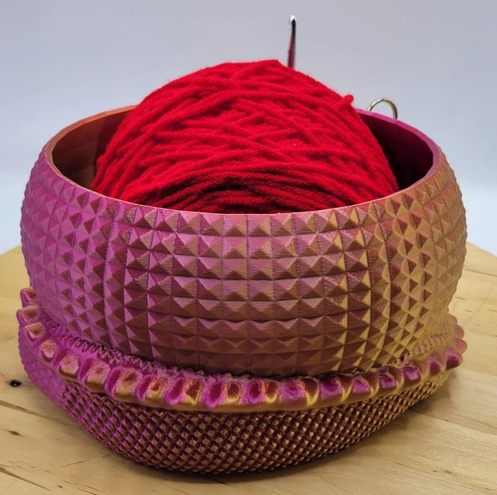 BowLift | Large Fantasy Dragon and Egg Fantasy Bowl Knitting or Crochet Bowl
