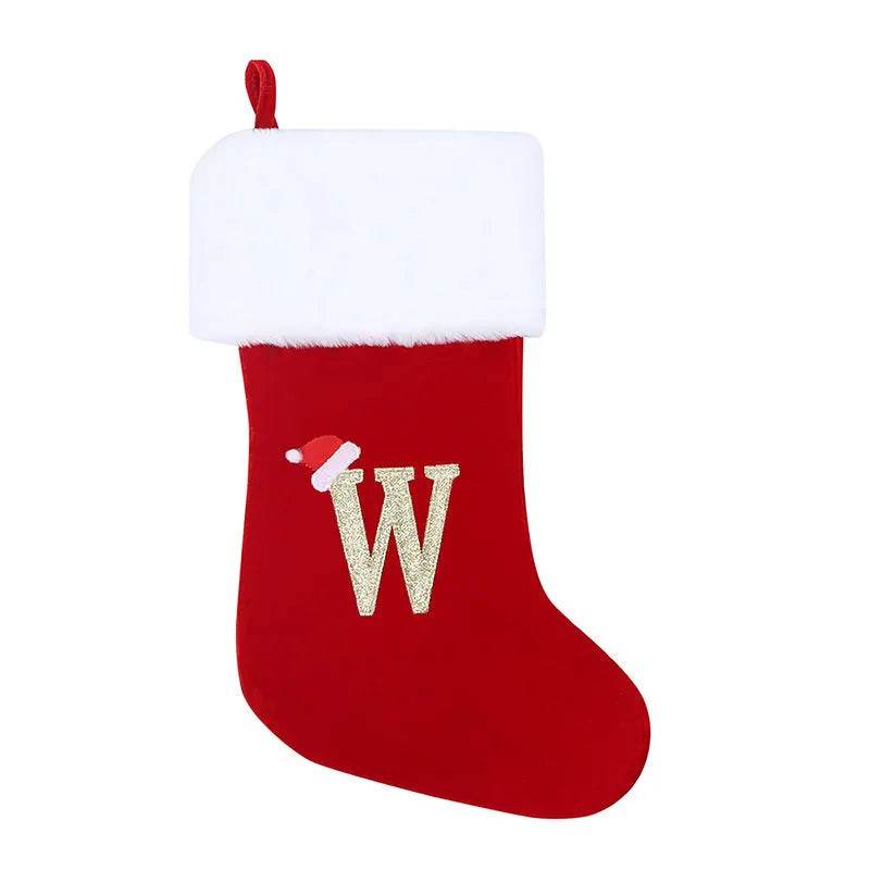 Christmas Stocking Pendant with Letter Detail