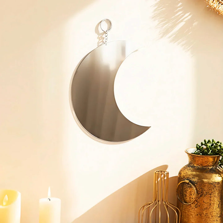 BowLift | Gold Moon Mirror Acrylic Hanging Decorative Wall Mirror