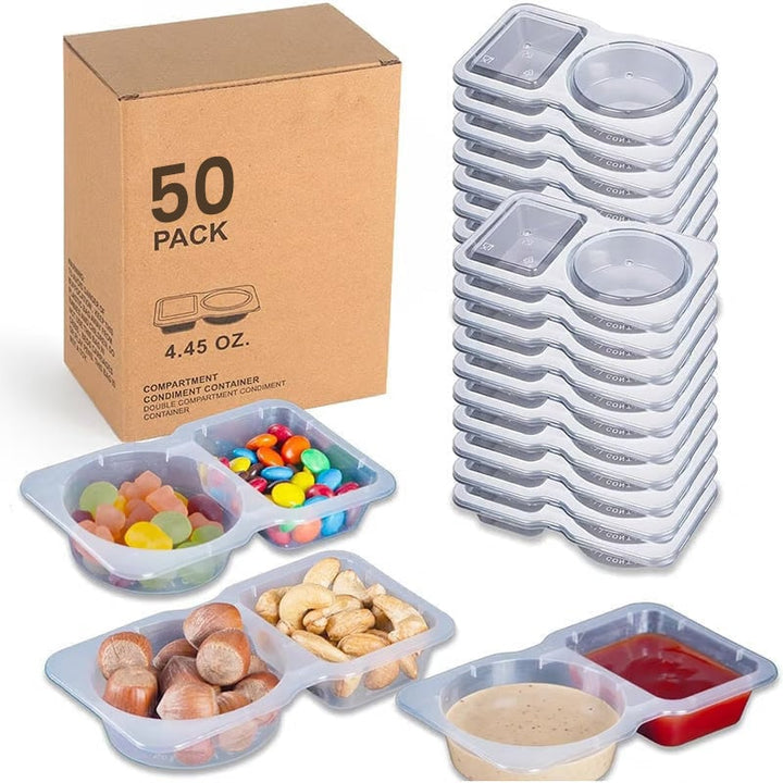 BowLift | Double Compartment Snack Containers with Lids