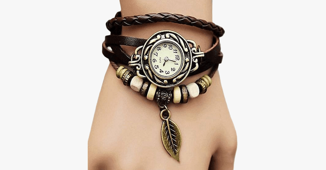 BowLift | The Boho-Chic Leaf Vintage Watch