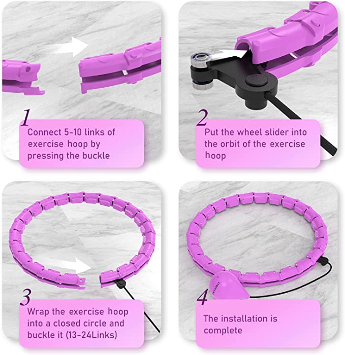 Weighted Fitness Hoop for At-Home Cardio Workouts