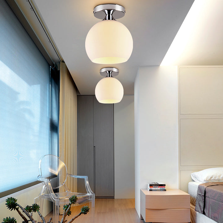 Modern Glass Globe Ceiling Light