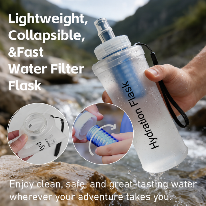 Collapsible Silicone Sports Hydration Flask Bowlift