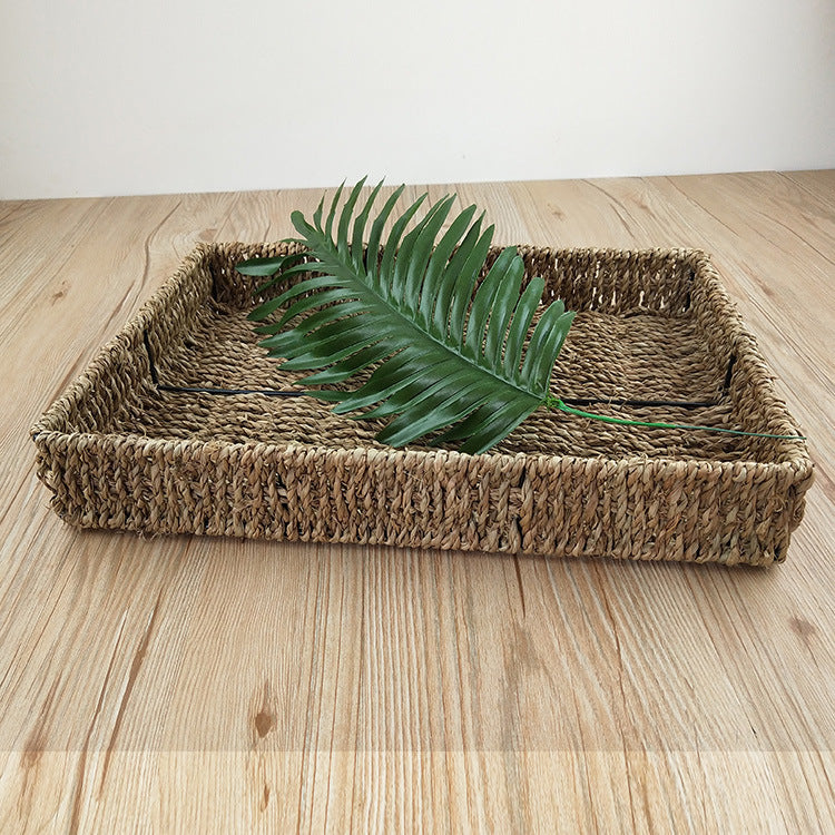 Natural Woven Decorative Tray Bowlift