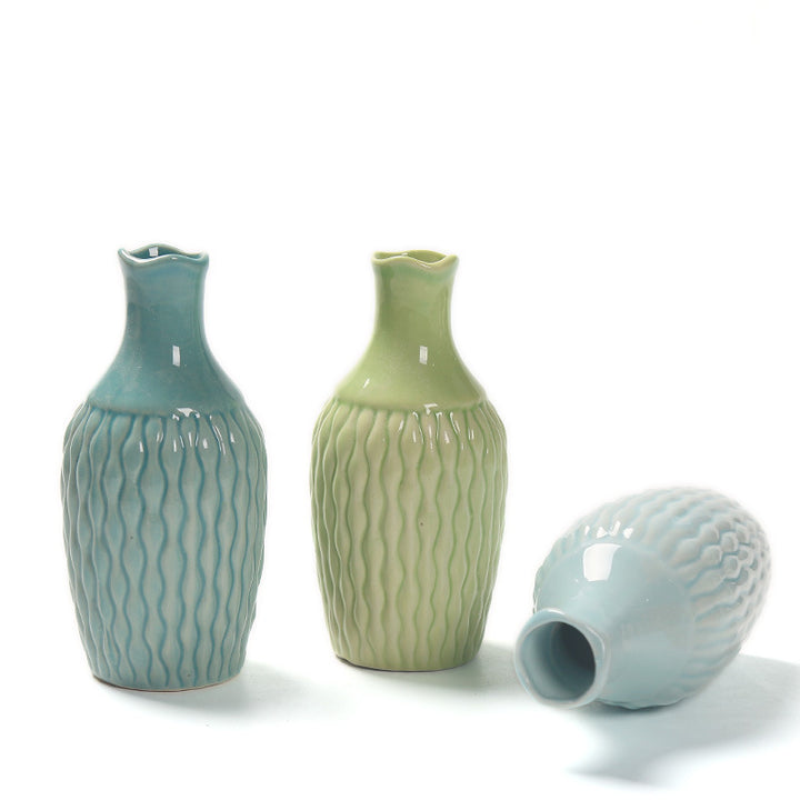 Textured Ceramic Flower Vase Bowlift 1790310283