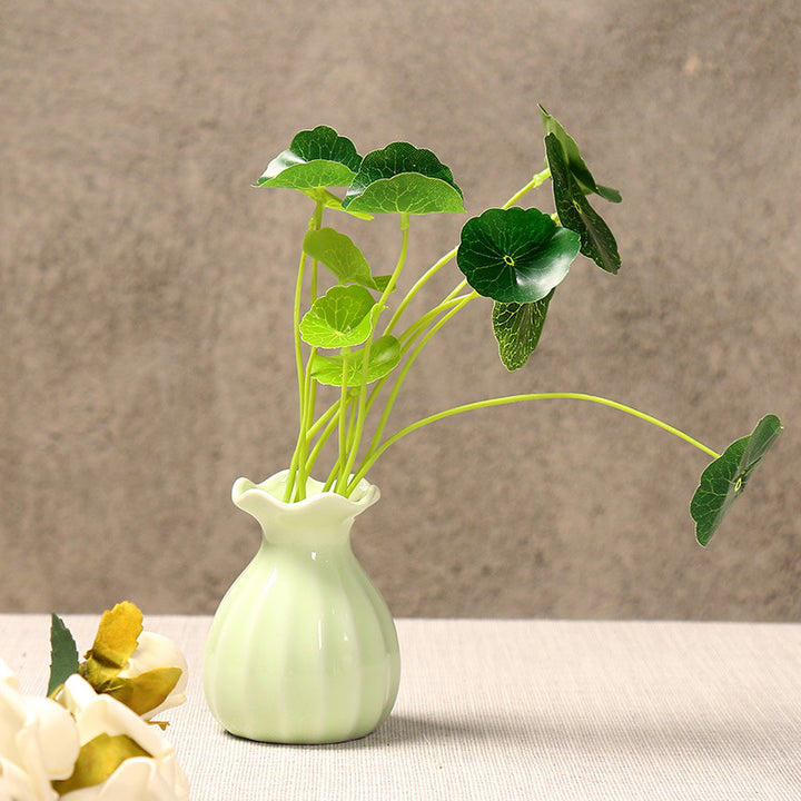 Elegant Curved Ceramic Flower Vase Bowlift