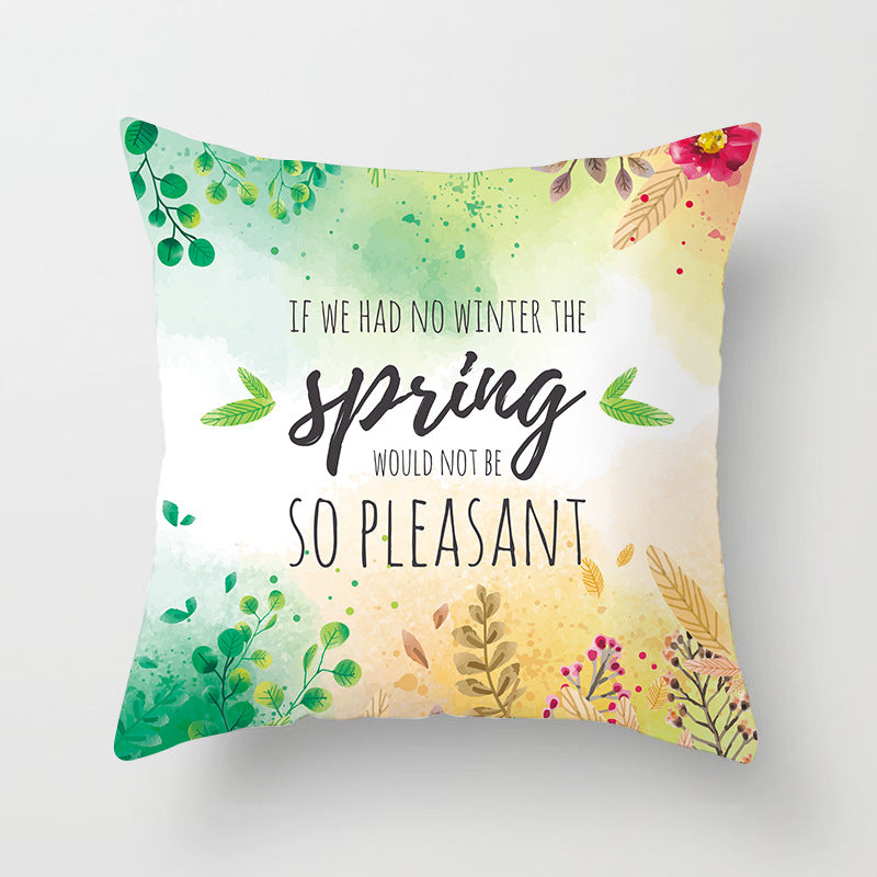 Tropical Pineapple and Banana Pattern Decorative Throw Pillow Cover