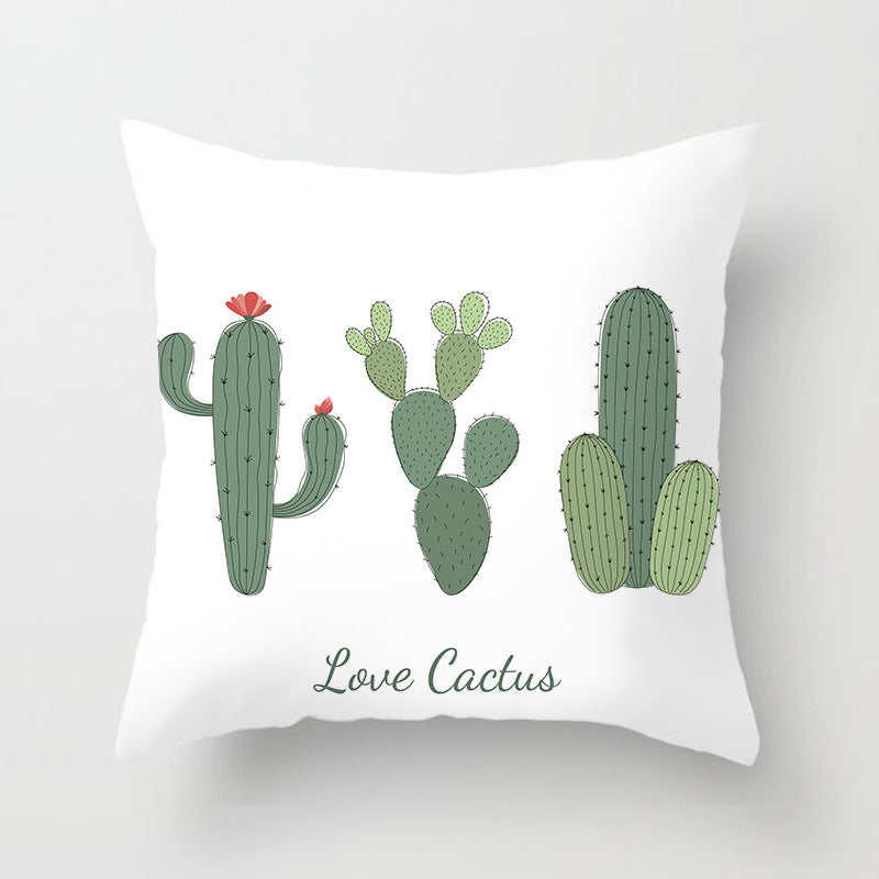 Tropical Pineapple and Banana Pattern Decorative Throw Pillow Cover