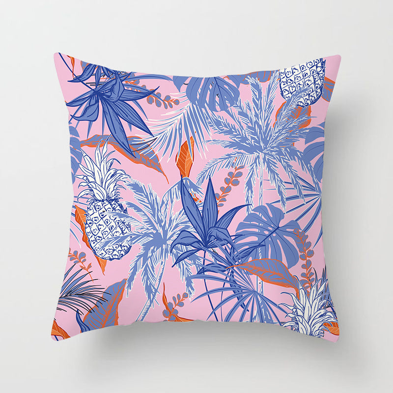 Decorative Tropical Banana Leaf Throw Pillow Cover