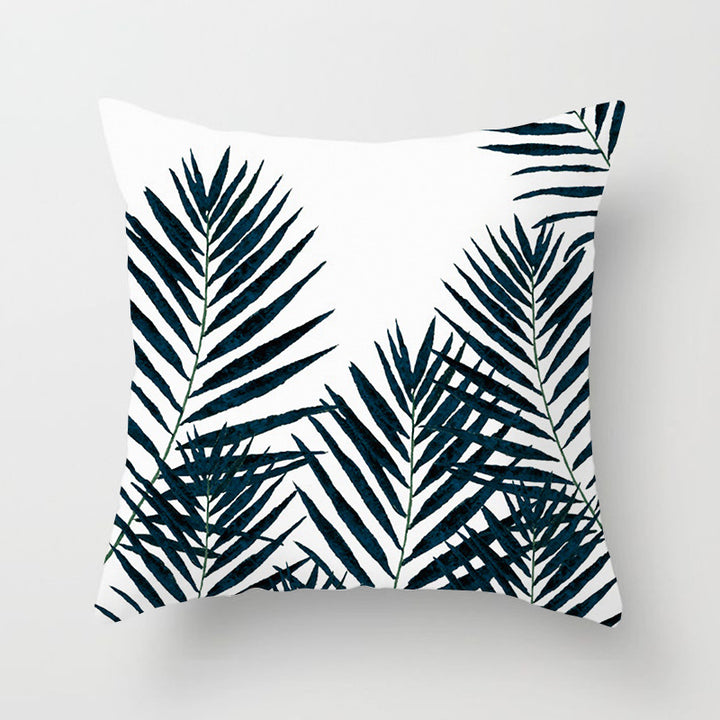Decorative Tropical Banana Leaf Throw Pillow Cover