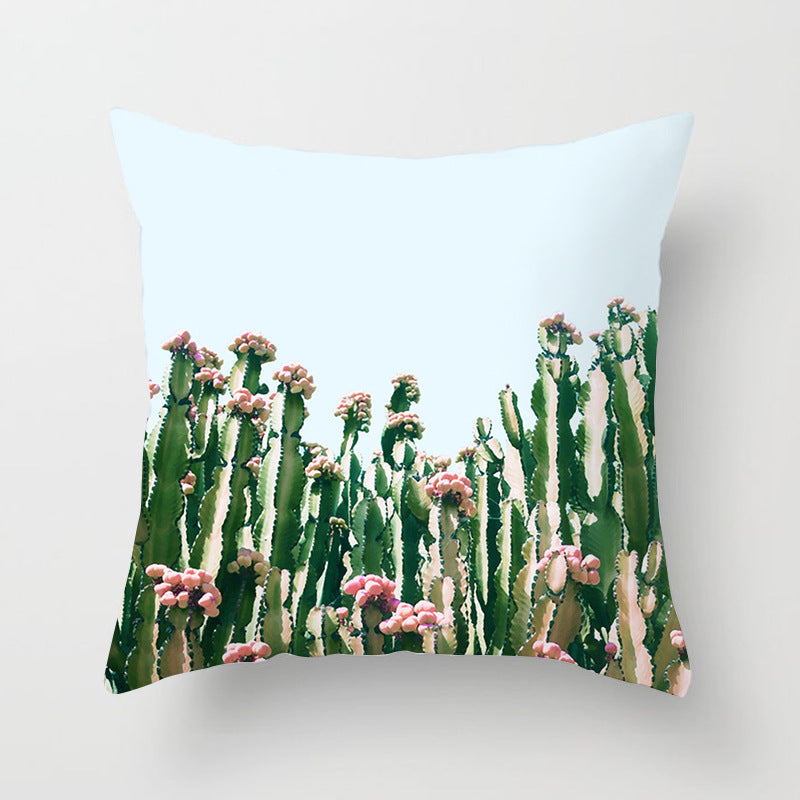 Decorative Tropical Banana Leaf Throw Pillow Cover