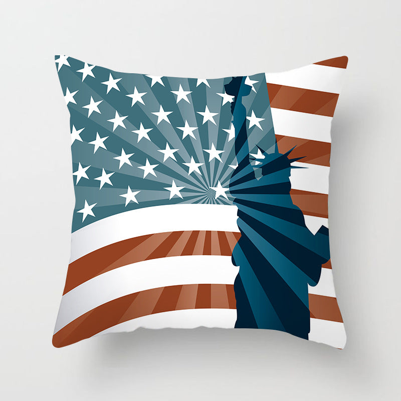 Modern Bold Chevron Square Cushion Cover with Hidden Zipper and Removable Insert Opening