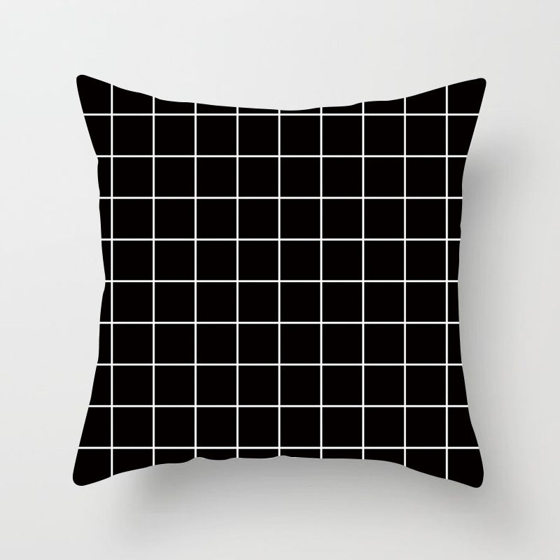 Modern Bold Chevron Square Cushion Cover with Hidden Zipper and Removable Insert Opening