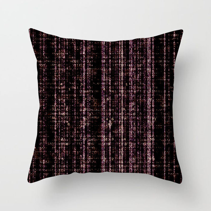 Modern Bold Chevron Square Cushion Cover with Hidden Zipper and Removable Insert Opening