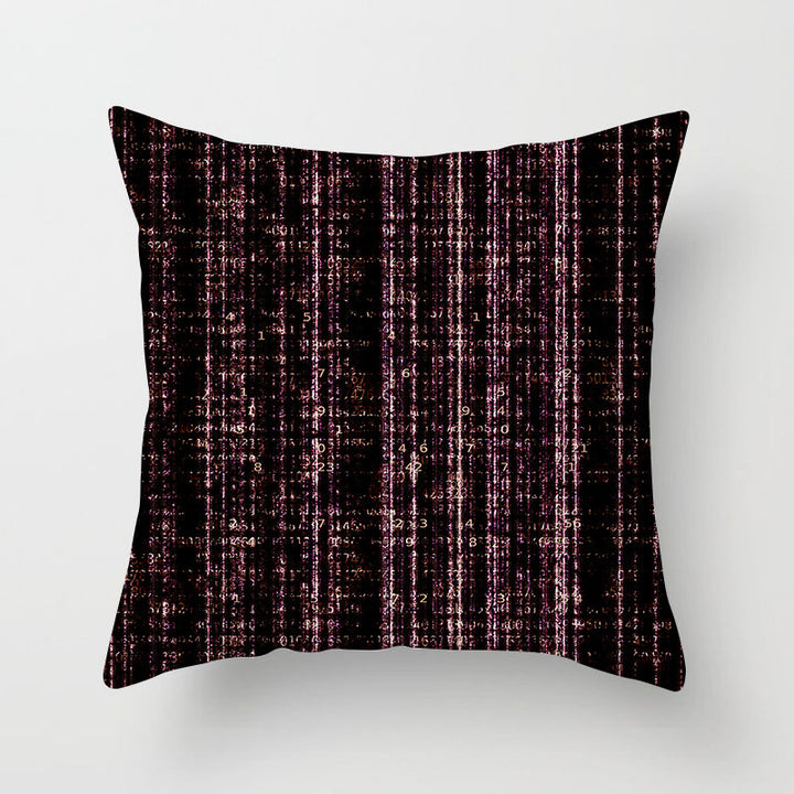 Modern Bold Chevron Square Cushion Cover with Hidden Zipper and Removable Insert Opening