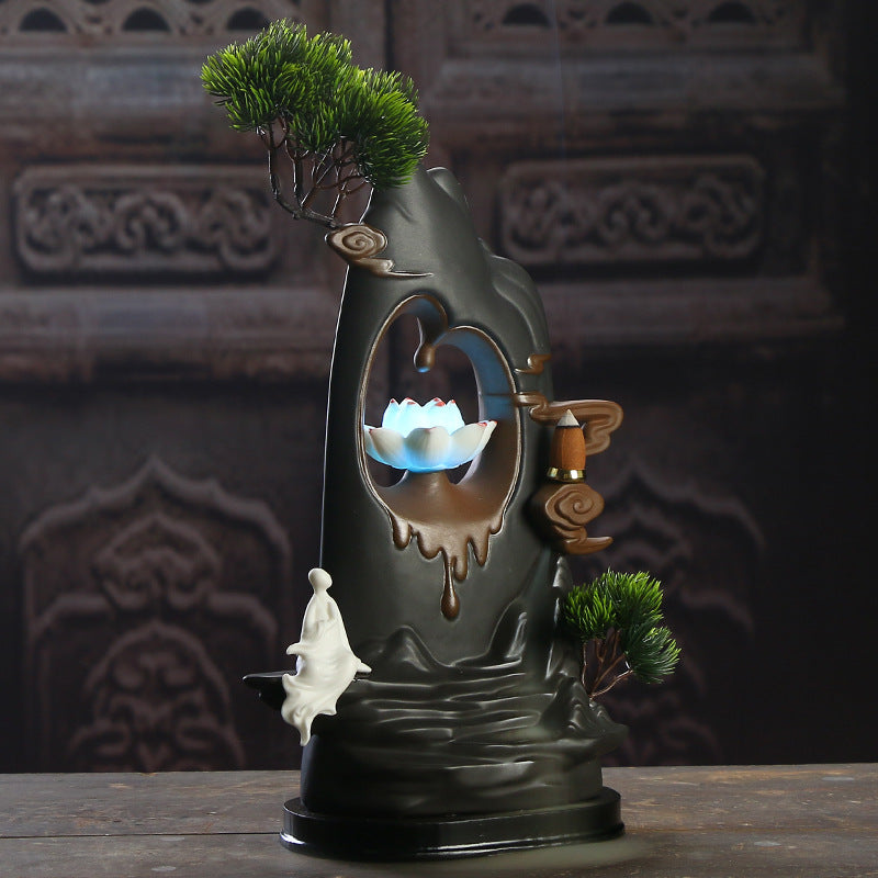Elegant Lotus Theme Incense Holder