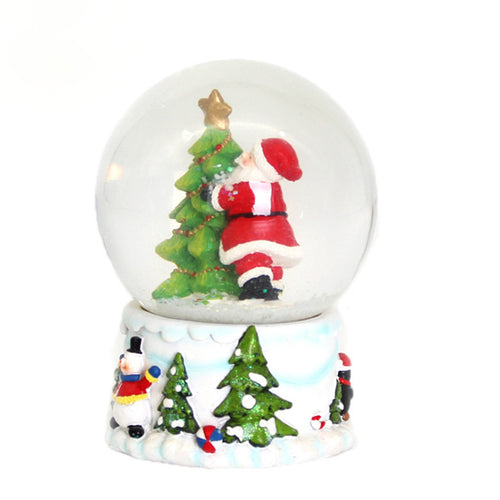 Christmas Themed Snow Globe Decor