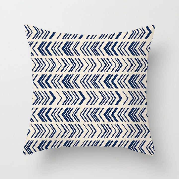 Square Mandala Decorative Pillow Cover with Hidden Zipper