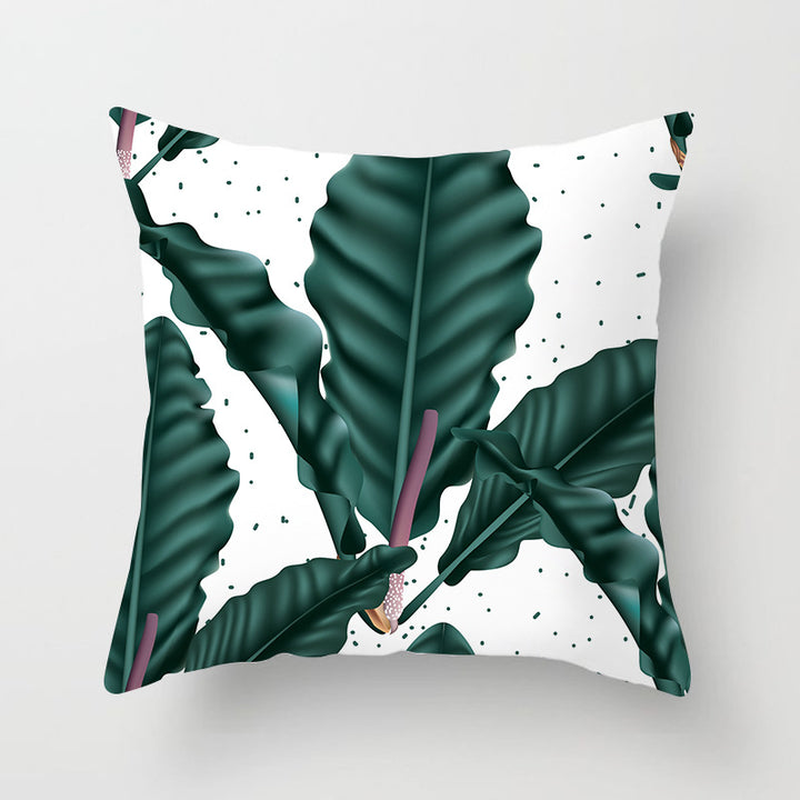 Tropical Pineapple and Banana Pattern Decorative Throw Pillow Cover