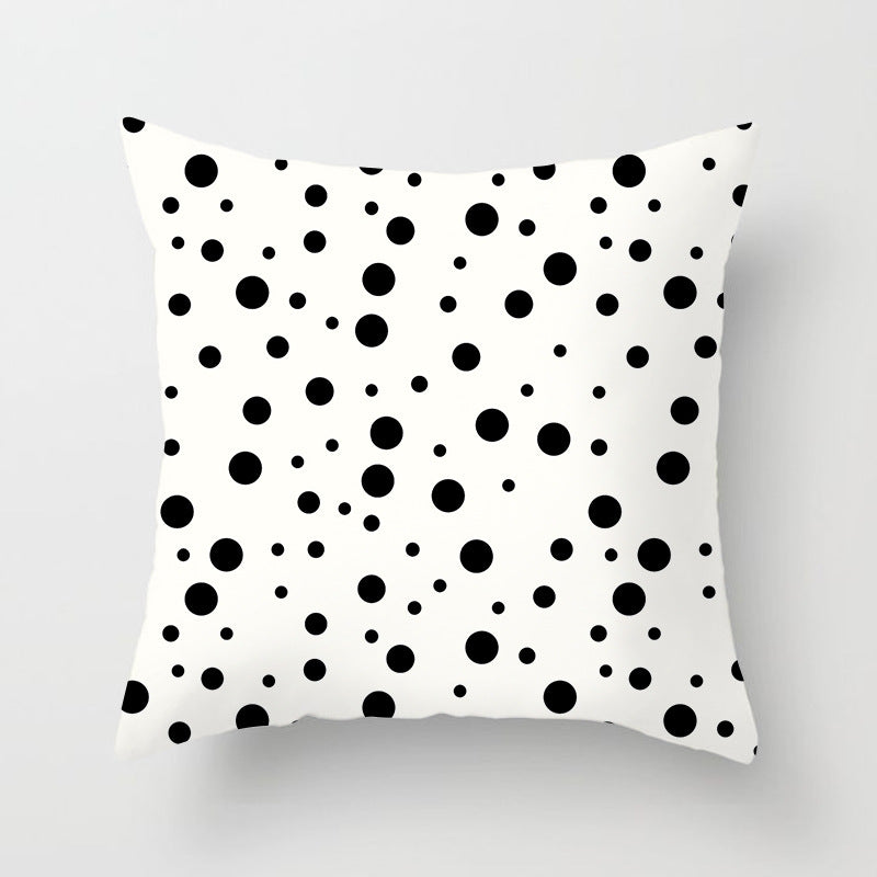 Modern Bold Chevron Square Cushion Cover with Hidden Zipper and Removable Insert Opening