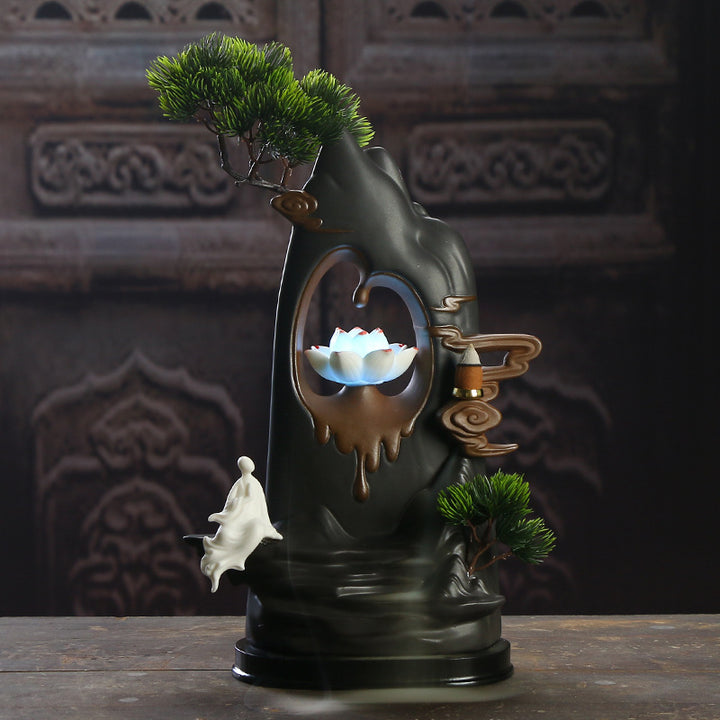 Elegant Lotus Theme Incense Holder