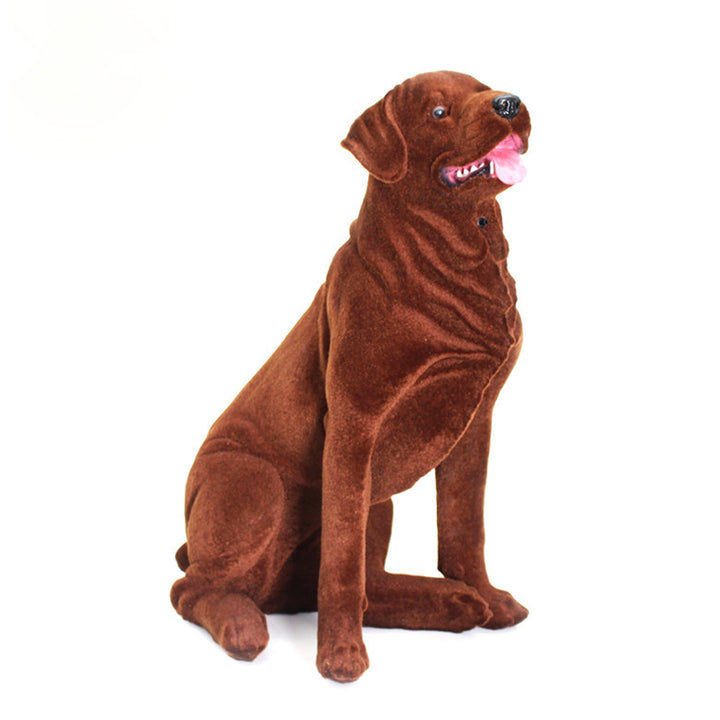 Decorative Plush Dog Figurine