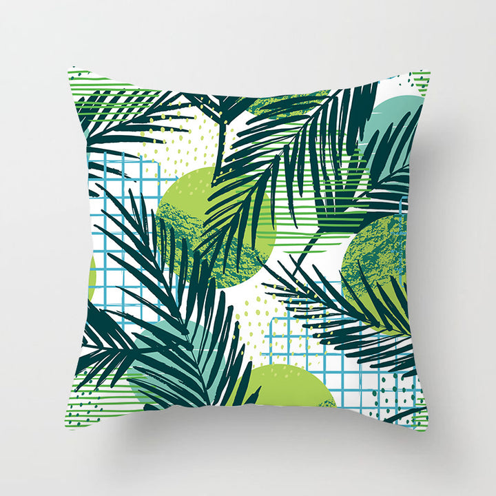 Tropical Pineapple and Banana Pattern Decorative Throw Pillow Cover