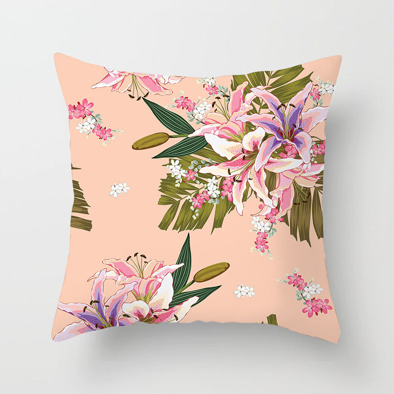Tropical Pineapple and Banana Pattern Decorative Throw Pillow Cover