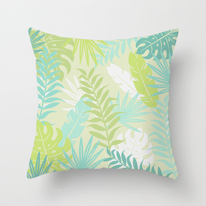 Tropical Pineapple and Banana Pattern Decorative Throw Pillow Cover