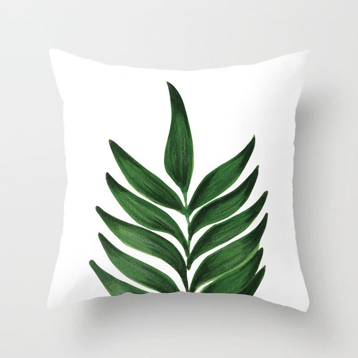 Decorative Tropical Banana Leaf Throw Pillow Cover