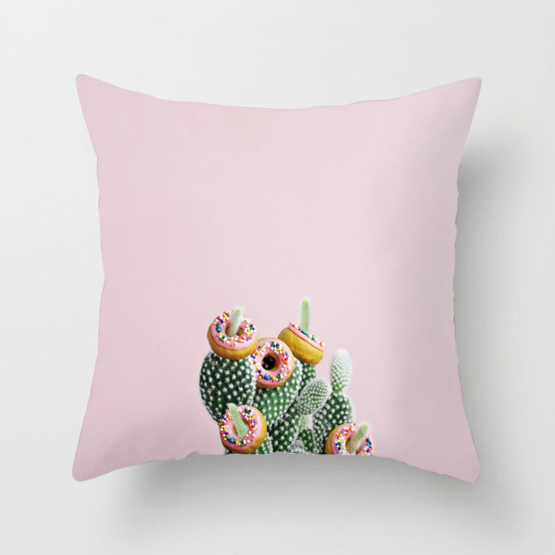 Decorative Tropical Banana Leaf Throw Pillow Cover