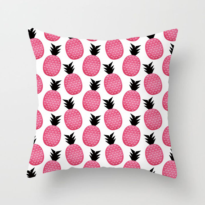 Decorative Tropical Banana Leaf Throw Pillow Cover