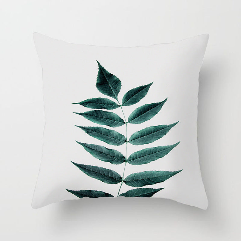 Decorative Tropical Banana Leaf Throw Pillow Cover