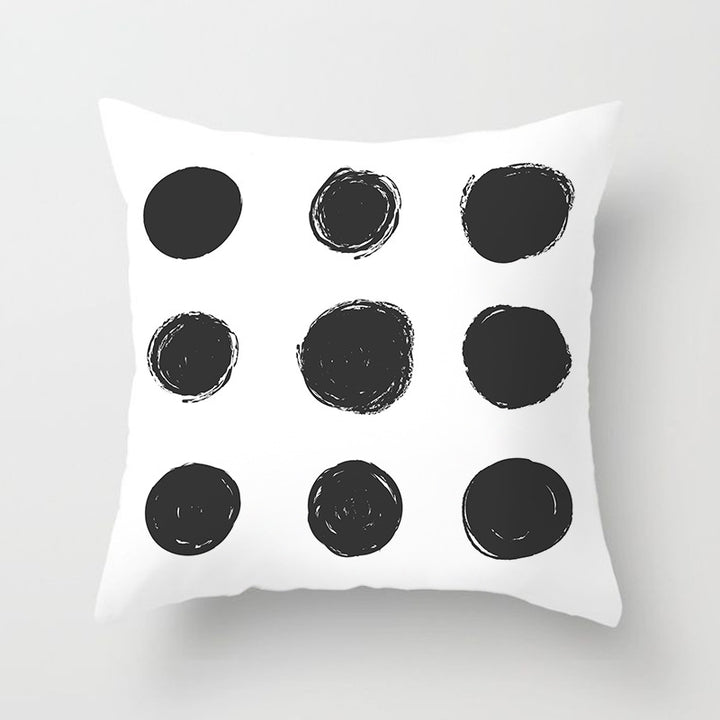 Modern Bold Chevron Square Cushion Cover with Hidden Zipper and Removable Insert Opening