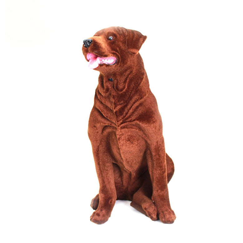 Decorative Plush Dog Figurine