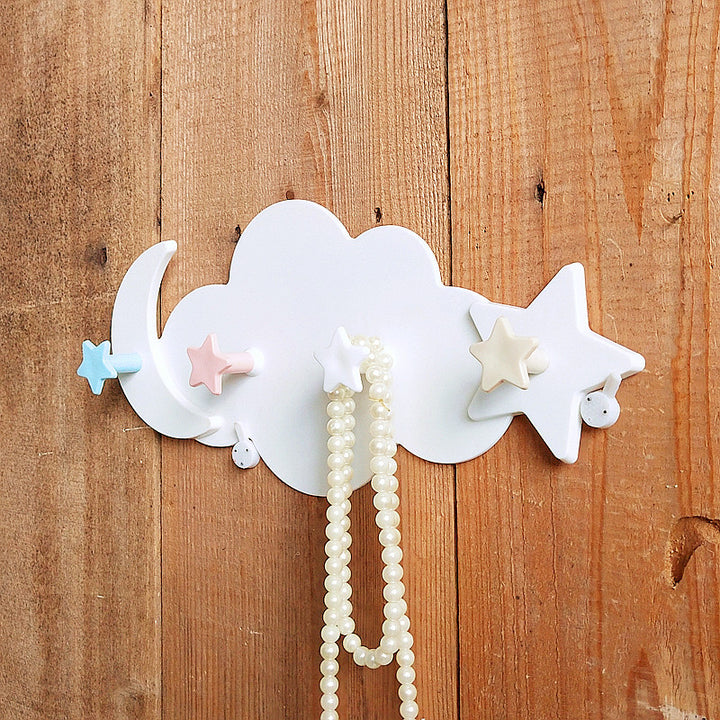 Decorative Cloud Wall Hook Organizer