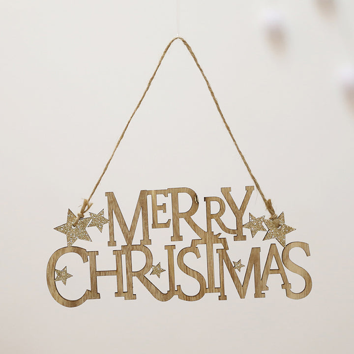 Wooden Christmas Decoration Sign
