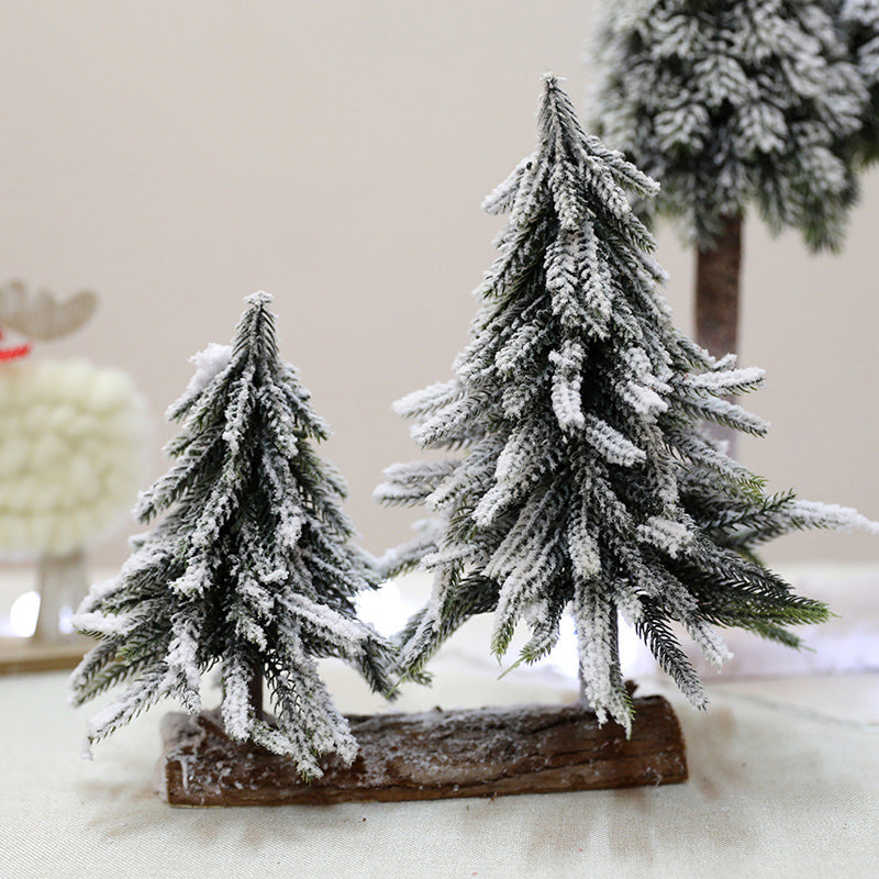 Artificial Snowy Pine Tree Decor