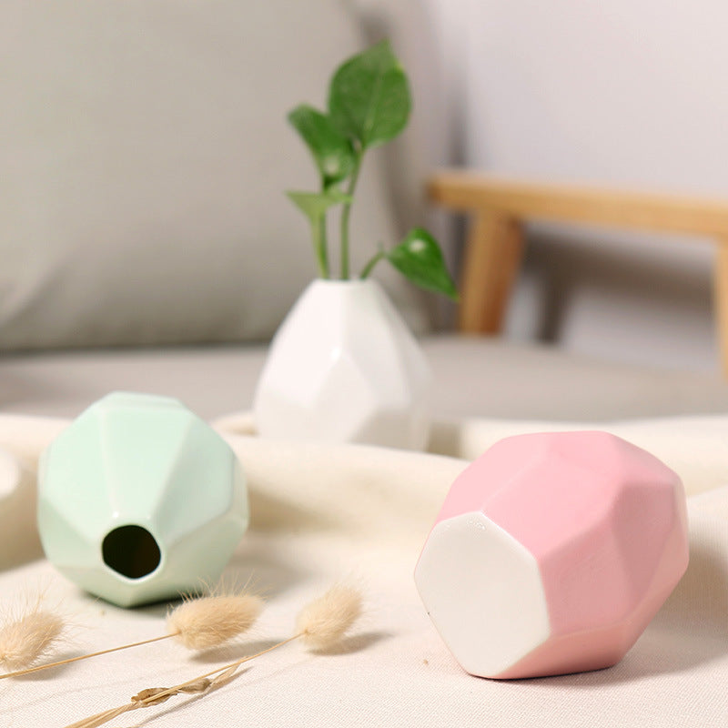 Geometric Ceramic Decorative Vase Bowlift
