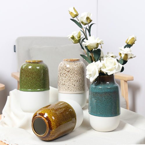 Decorative Floral Ceramic Vase Bowlift