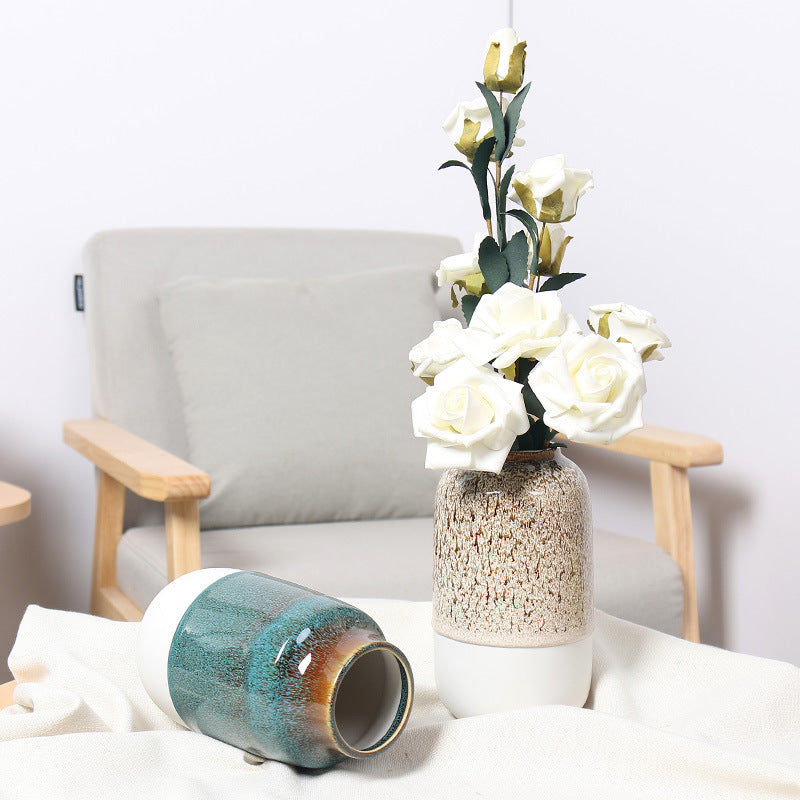 Decorative Floral Ceramic Vase Bowlift